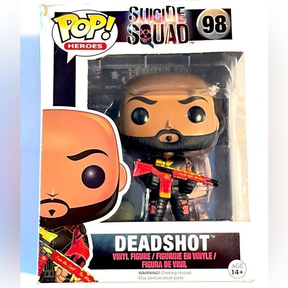 NIB FUNKO POP HEROES SUICIDE SQUAD’S DEADSHOT #98 COLLECTIBLE - Picture 1 of 1